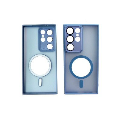 Θήκη Samsung Galaxy S24 Ultra 5G Back Cover Ημιδιάφανη Electro Magsafe -Γαλάζιο