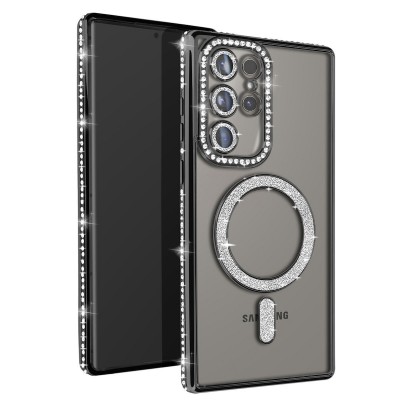 Θήκη Samsung Galaxy S25 Ultra Back Cover Electro Magsafe Bling -Μαύρο