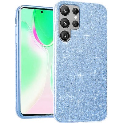 Θήκη Samsung Galaxy S24 Ultra 5G Glitter Shine Cover Hard -Μπλε