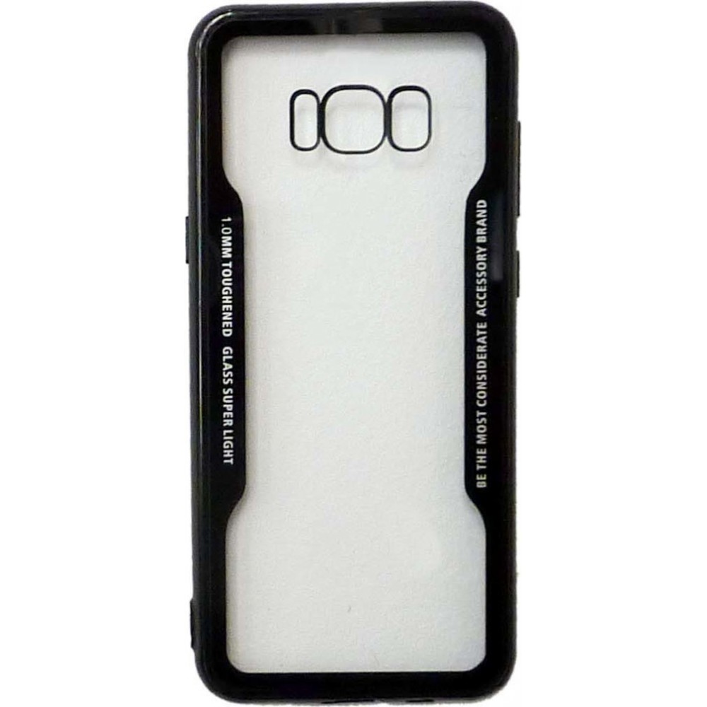 Θήκη Samsung Galaxy S8 Plus Σιλικόνης TPU & PC Hard Case -Black Clear Θήκες Smartphone