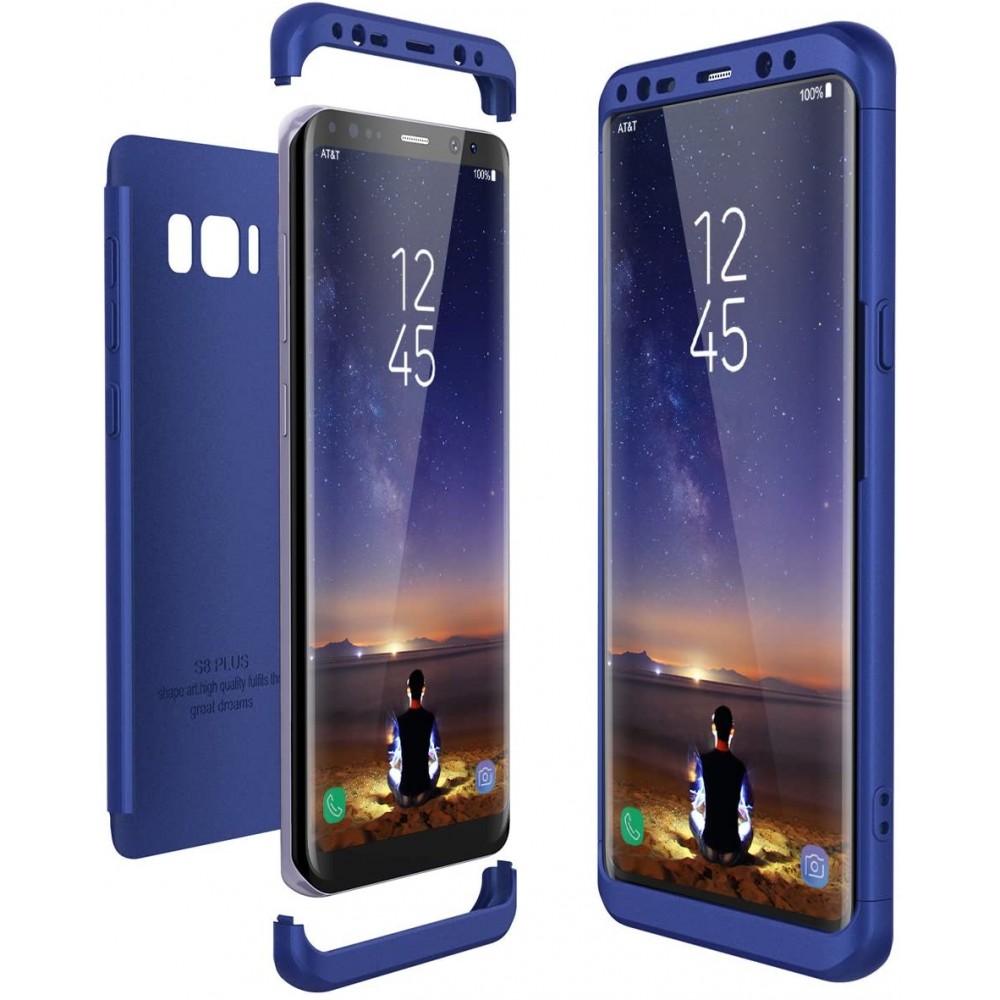 Θήκη  Samsung Galaxy S8 Plus  360 Full Cover Protection  - Μπλε Θήκες Smartphone