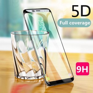 Samsung Galaxy S8 Plus Full Face Curved 5D Αντιχαρακτικό Γυαλί 9H Tempered Glass-Μαύρο Προστασία οθόνης