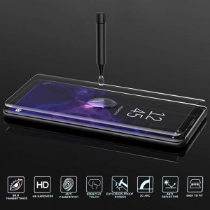 Samsung Galaxy S8 Curved Liquid UV Tempered Glass With UV NanoScale Light Προστασία οθόνης