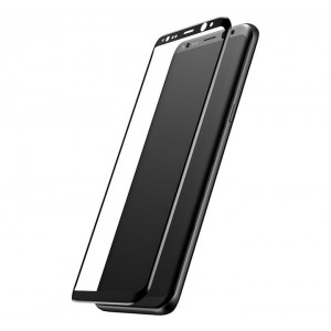 Samsung Galaxy S8 Plus Full Face Curved 5D Αντιχαρακτικό Γυαλί 9H Tempered Glass-Μαύρο Προστασία οθόνης