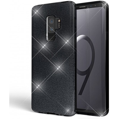 Θήκη Samsung Galaxy S9 Plus Glitter Shine Cover Hard -Black