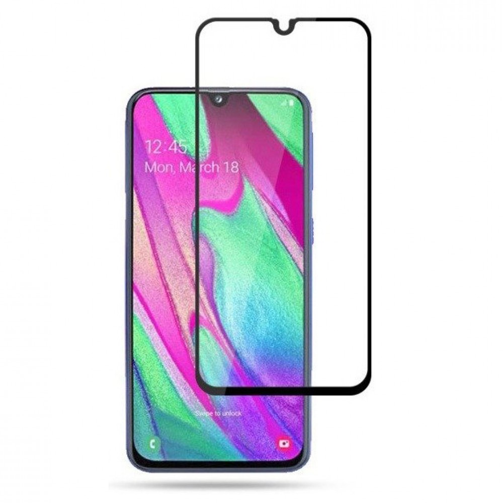 Samsung Galaxy A40 3D Full Face Προστατευτικό Οθόνης Αντιχαρακτικό Γυαλί –Μαύρο Προστασία οθόνης