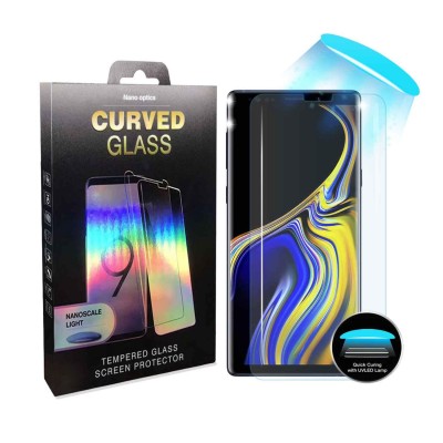 Curved Liquid UV Tempered Glass With UV NanoScale Light Για Samsung Galaxy Note 8