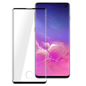 Samsung Galaxy S10 Full Face Tempered glass / Αντιχαρακτικό Γυαλί Πλήρους Οθόνης 3D -Μαύρο Προστασία οθόνης