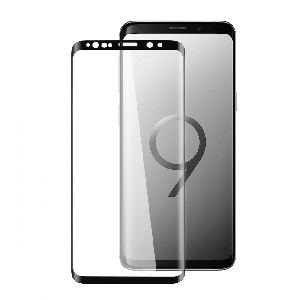 Samsung Galaxy S9 Full Face 9H Tempered Glass Αντιχαρακτικό Γυάλινο - Black Προστασία οθόνης