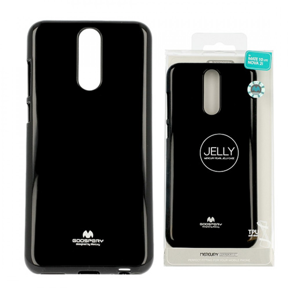 Θήκη Huawei Mate 10 Lite Mercury Goospery Jelly- Ιριδίζον Μαύρο  Θήκες Smartphone