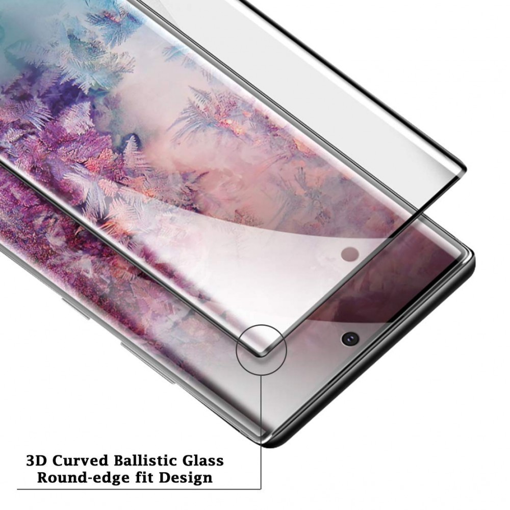 Samsung Galaxy Note 10 3D Full Face Προστατευτικό Οθόνης Αντιχαρακτικό Γυαλί –Μαύρο Προστασία οθόνης