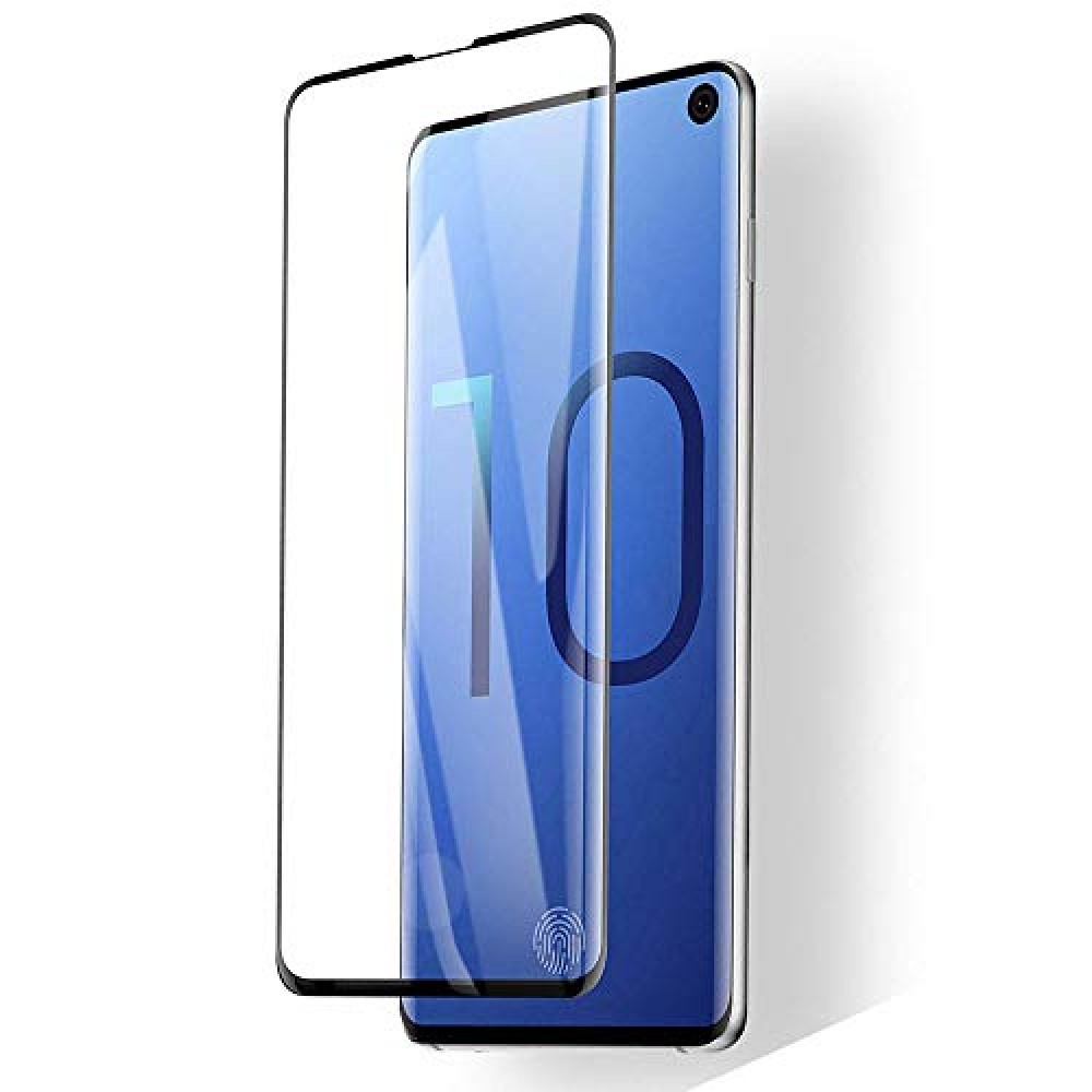 Samsung Galaxy S10 Full Face Tempered glass / Αντιχαρακτικό Γυαλί Πλήρους Οθόνης 3D Μαύρο Προστασία οθόνης
