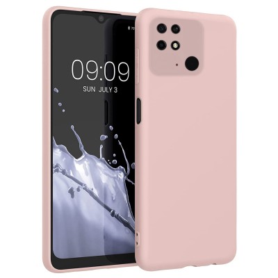 Θήκη Σιλικόνης Για Xiaomi Redmi 10C / Poco C40 Soft Case 2.0mm –Ροζ Nude