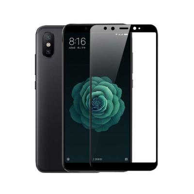 Xiaomi Mi A2 3D Full Face Curved Black Αντιχαρακτικό Γυαλί 9H Tempered Glass