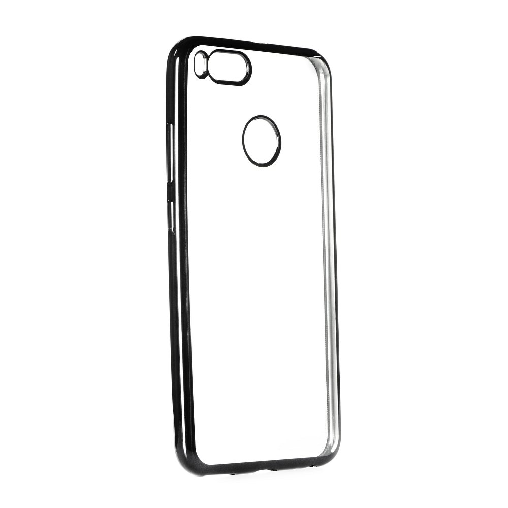 Θήκη Xiaomi Mi A1 / 5X Σιλικόνης Forcell Electro Bumper TPU Silicone Case Slim Fit  -Clear /Black Θήκες Smartphone