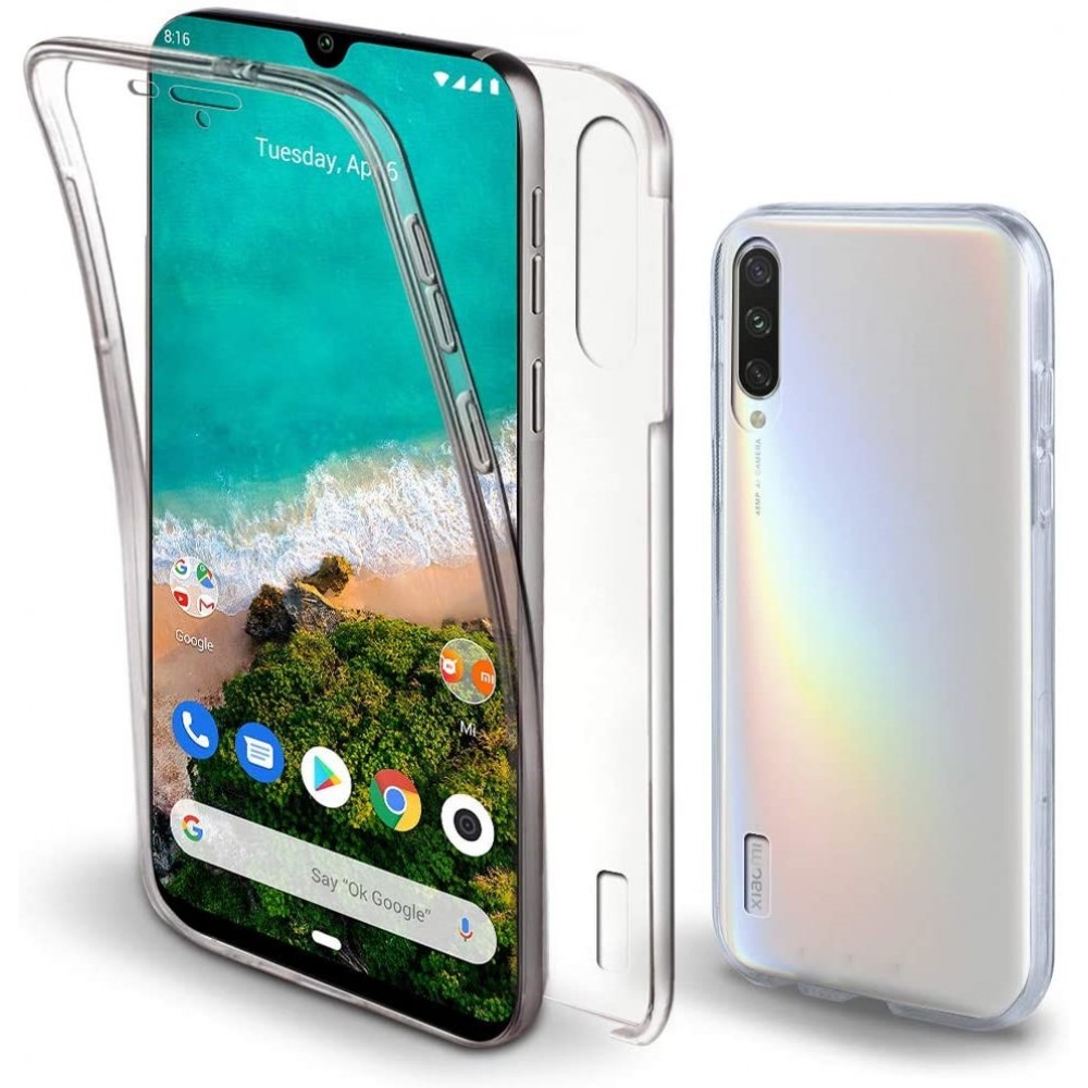 Xiaomi Mi A3 Θήκη 360 protection front and back full body- Διάφανη