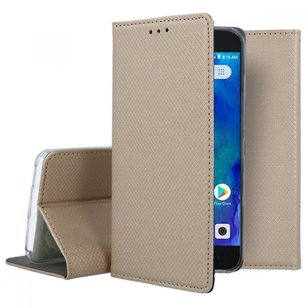 Θήκη Πορτοφόλι Book Case Για Xiaomi Redmi 4X με Stand –Χρυσό Θήκες Smartphone