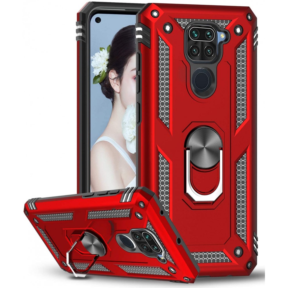 Θήκη Xiaomi Redmi Note 9 Rugged Armor Cover -Σκούρο Κόκκινο Θήκες Smartphone