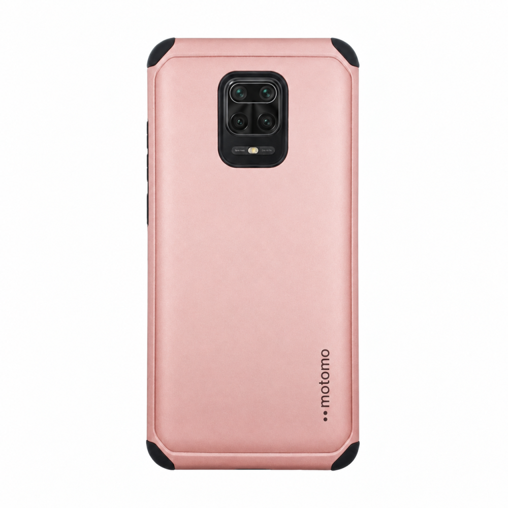 Θήκη Xiaomi Redmi Note 9 Pro / Note 9s / Note 9 Pro Max Motomo Back Cover Υβριδική κατασκευή  -Ροζ Χρυσό Θήκες Smartphone