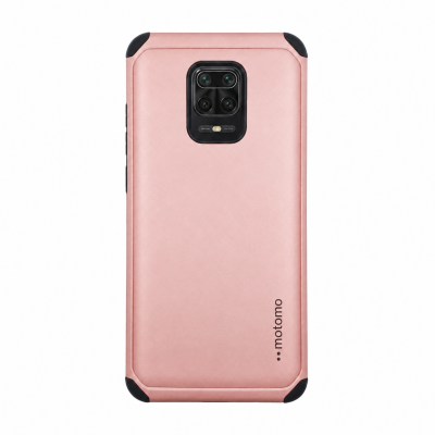 Θήκη Xiaomi Redmi Note 9 Pro / Note 9s / Note 9 Pro Max Motomo Back Cover Υβριδική κατασκευή  -Ροζ Χρυσό