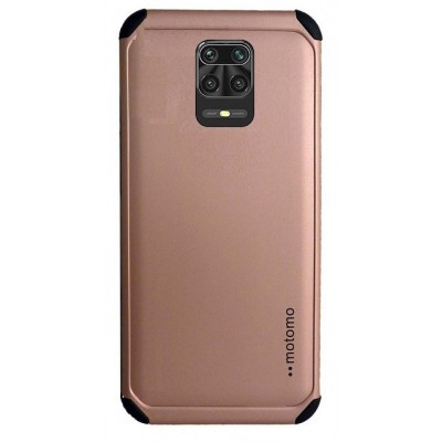 Θήκη Xiaomi Redmi Note 9 Pro / Note 9s / Note 9 Pro Max Motomo Back Cover Υβριδική κατασκευή  -Ροζ Χρυσό