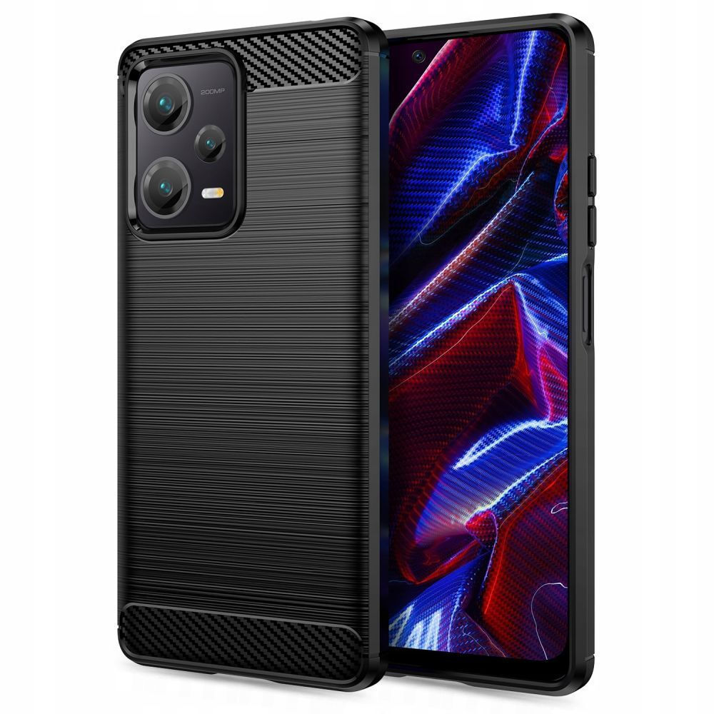 Θήκη Σιλικόνης Carbon Look Για Xiaomi Redmi Note 12 5G / Poco X5 5G –Μαύρο Θήκες Smartphone