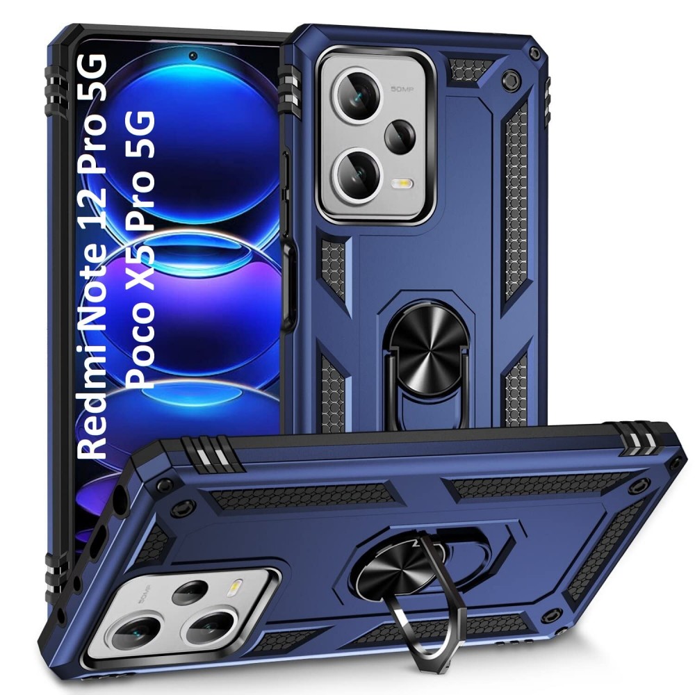 Θήκη Xiaomi Redmi Note 12 Pro 5G / Poco X5 Pro 5G Rugged Armor Cover -Μπλε Θήκες Xiaomi Redmi Note 12 Pro 5G 