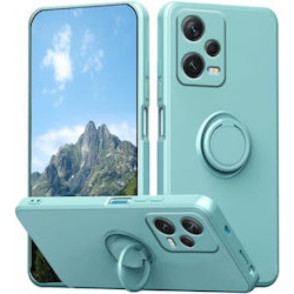 Θήκη Xiaomi Redmi Note 12 Pro 5G / Poco X5 Pro 5G Με Δαχτυλίδι Βάσης Στήριξης -Τιρκουάζ Θήκες Smartphone