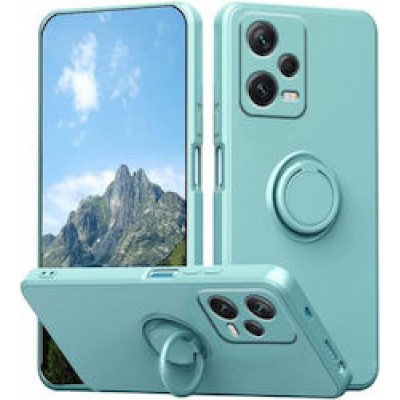 Θήκη Xiaomi Redmi Note 12 Pro 5G / Poco X5 Pro 5G Με Δαχτυλίδι Βάσης Στήριξης -Τιρκουάζ