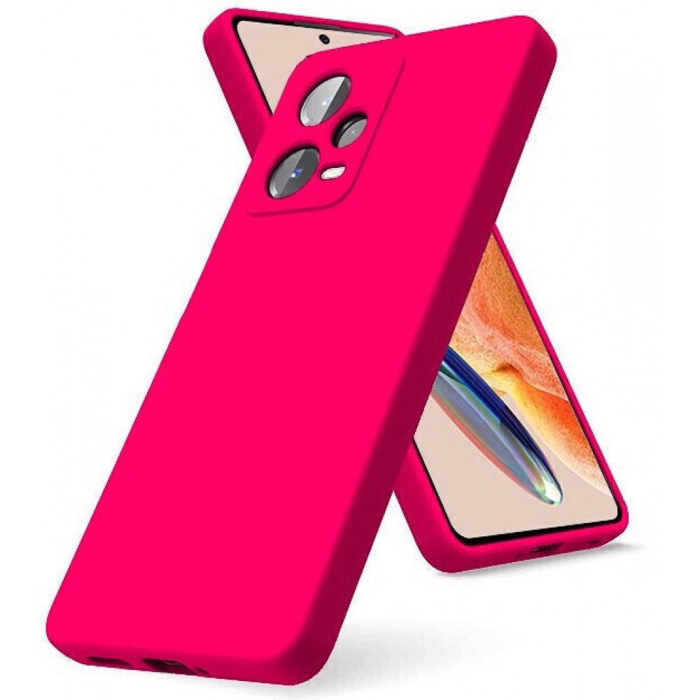 Θήκη Σιλικόνης Για Xiaomi Redmi Note 12 Pro Plus 5G Soft Case 2.0mm –Φούξια Θήκες Xiaomi 