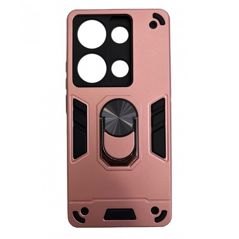 Θήκη Xiaomi Redmi Note 13 5G Hybrid Shockproof Armor Case Stand Metal Ring -Ροζ Χρυσό Θήκες Smartphone