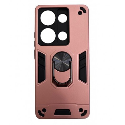 Θήκη Xiaomi Redmi Note 13 5G Hybrid Shockproof Armor Case Stand Metal Ring -Ροζ Χρυσό