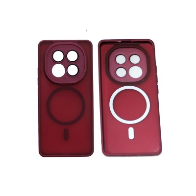 Θήκη Xiaomi Redmi Note 14 Pro Plus 5G Back Cover Ημιδιάφανη Electro Magsafe -Μπορντό