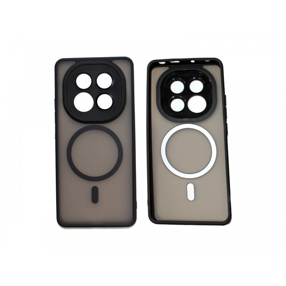 Θήκη Xiaomi Redmi Note 14 Pro Plus 5G Back Cover Ημιδιάφανη Electro Magsafe -Μαύρο Θήκες Smartphone