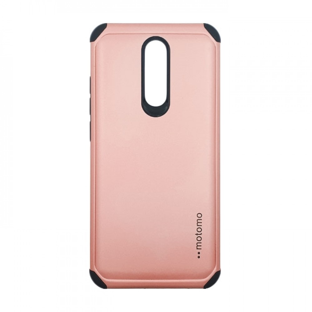 Θήκη Xiaomi Redmi 8 / 8A Motomo Back Cover Υβριδική κατασκευή  -Ροζ Χρυσό Θήκες Smartphone