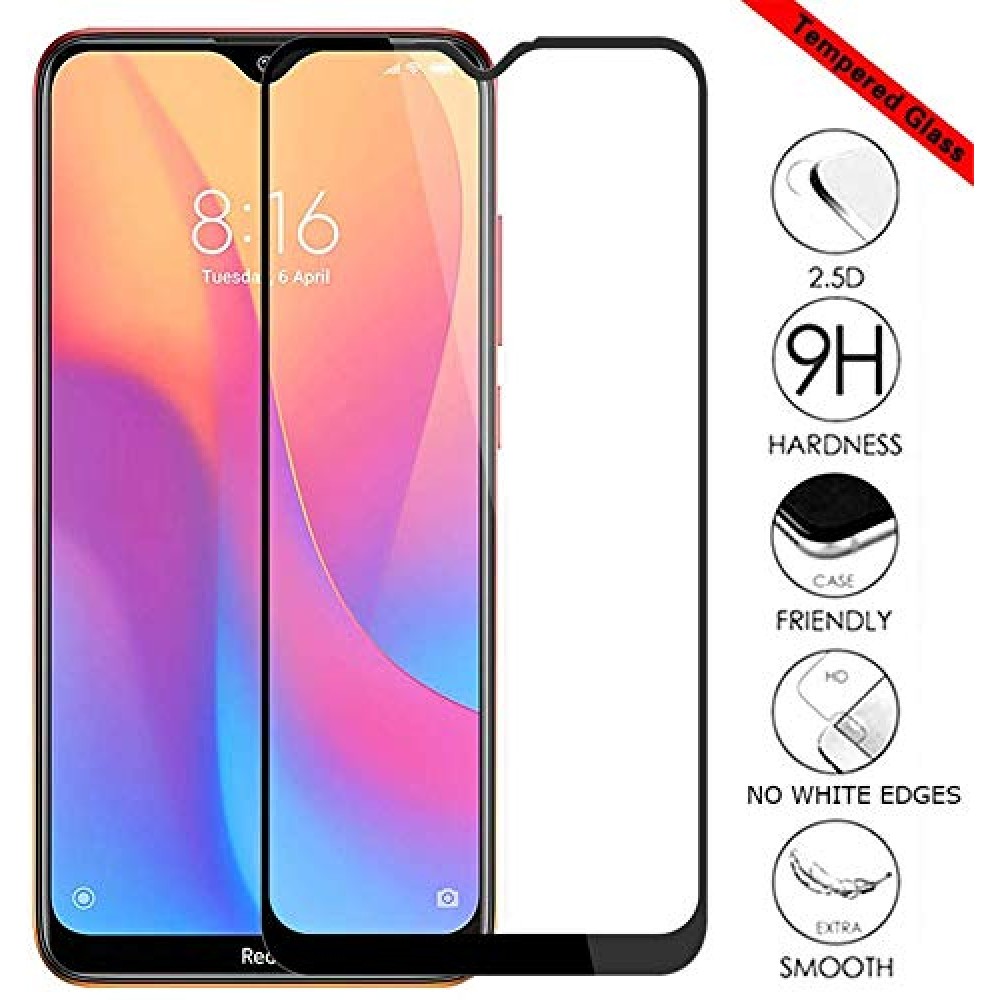 Xiaomi Redmi 8 3D Full Face Προστατευτικό Οθόνης Αντιχαρακτικό Γυαλί –Μαύρο Προστασία οθόνης