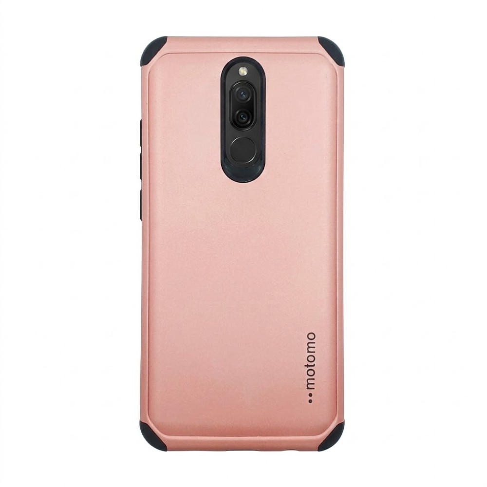 Θήκη Xiaomi Redmi 8 / 8A Motomo Back Cover Υβριδική κατασκευή  -Ροζ Χρυσό Θήκες Smartphone