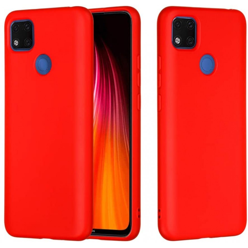 Θήκη Σιλικόνης Slim Fit Για Xiaomi Redmi 9C / Redmi 10A –Κόκκινο Θήκες Smartphone