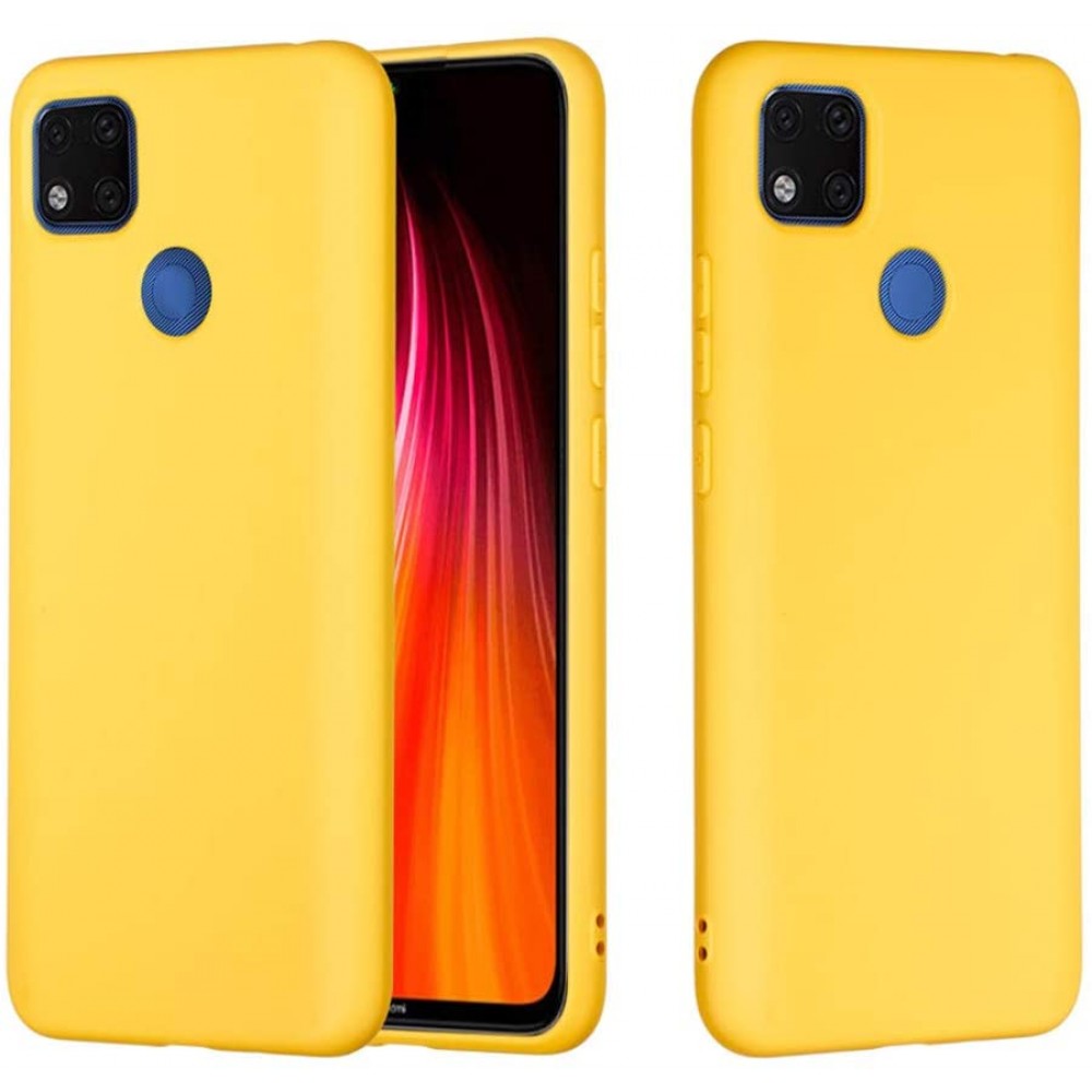 Θήκη Σιλικόνης Slim Fit Για Xiaomi Redmi 9C / Redmi 10A –Κίτρινο Θήκες Smartphone