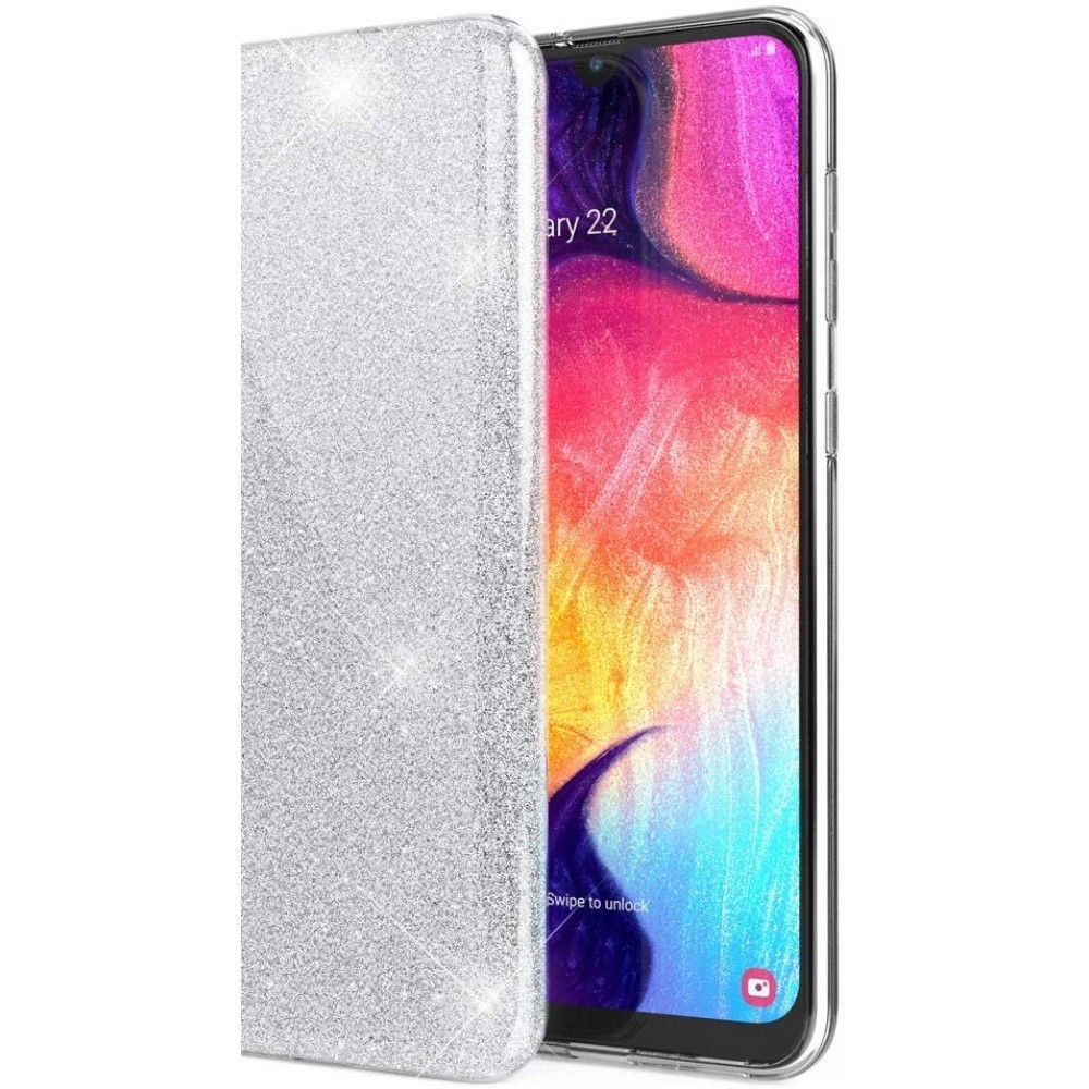 Θήκη Xiaomi Redmi 9C / Redmi 10A Glitter Shine Cover Hard -Ασημί Θήκες Smartphone