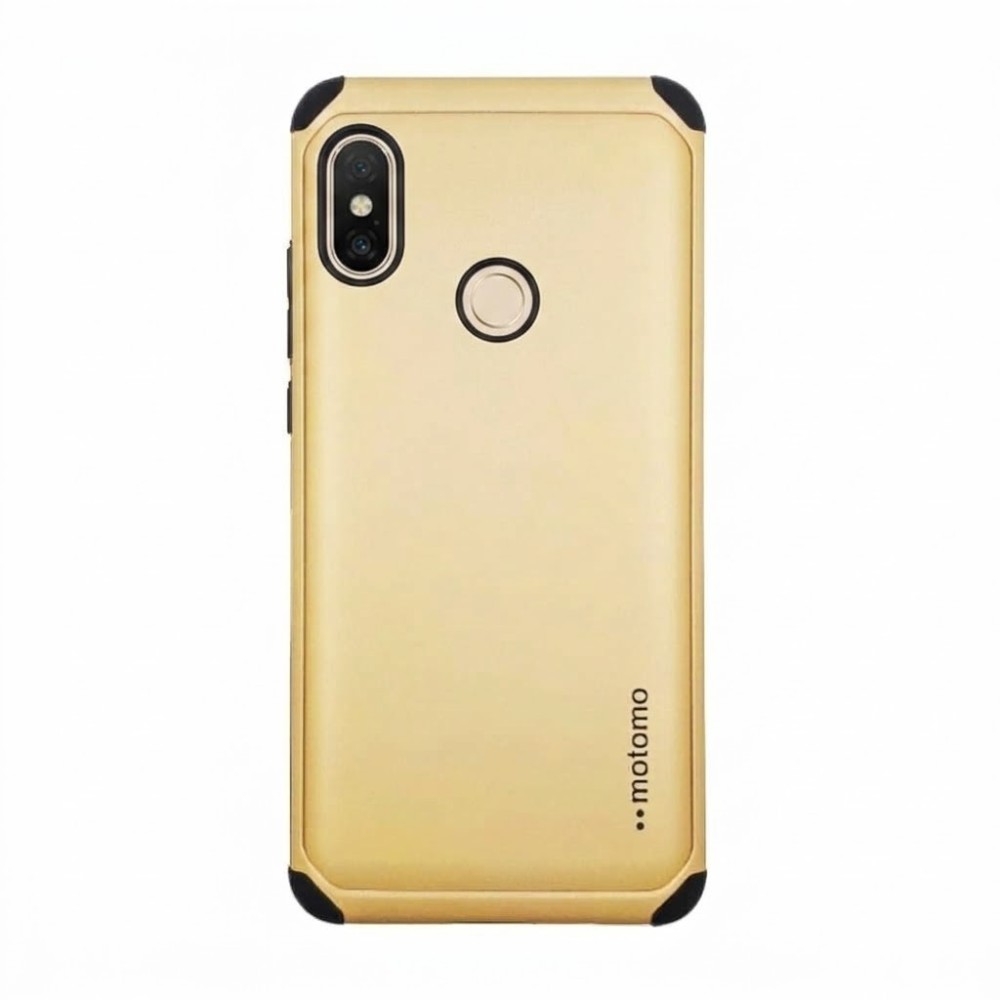 Θήκη Xiaomi Redmi Note 5 / Note 5 Pro Motomo Tough Armor Back Cover Υβριδική κατασκευή  -Gold Θήκες Smartphone
