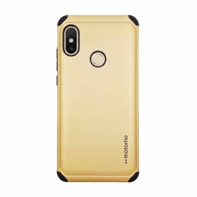 Θήκη Xiaomi Redmi Note 5 / Note 5 Pro Motomo Tough Armor Back Cover Υβριδική κατασκευή  -Gold