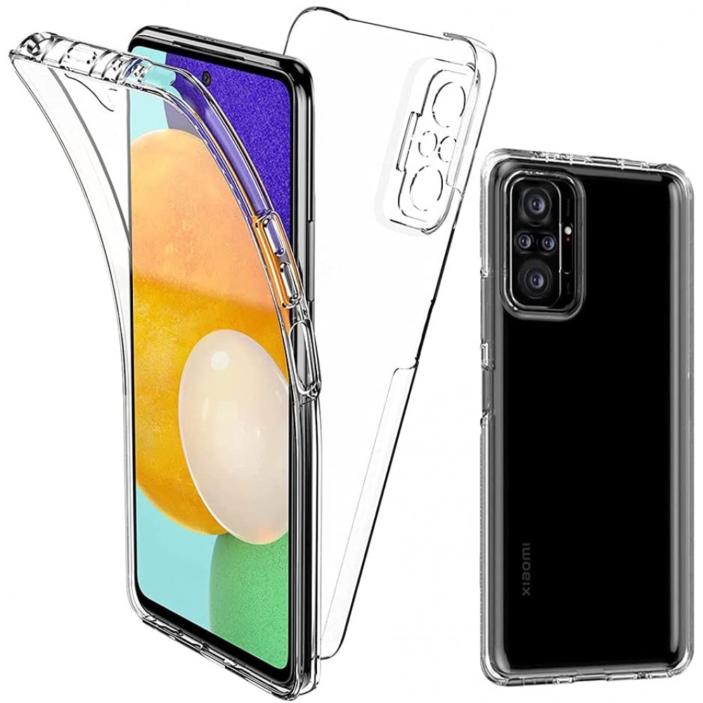 Xiaomi Redmi Note 10 Pro / 10 Pro Max Θήκη 360 protection front and back full body-Μαύρο / Διάφανη Θήκες Smartphone