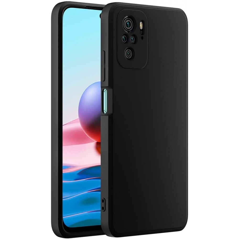 Θήκη Σιλικόνης Για Xiaomi Redmi Note 10 4G / Note 10s Soft Case 2.0mm –Μαύρο Θήκες Smartphone