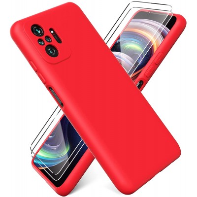Θήκη Σιλικόνης Slim Fit Για Xiaomi Redmi Note 10 4G / Note 10s –Κόκκινο