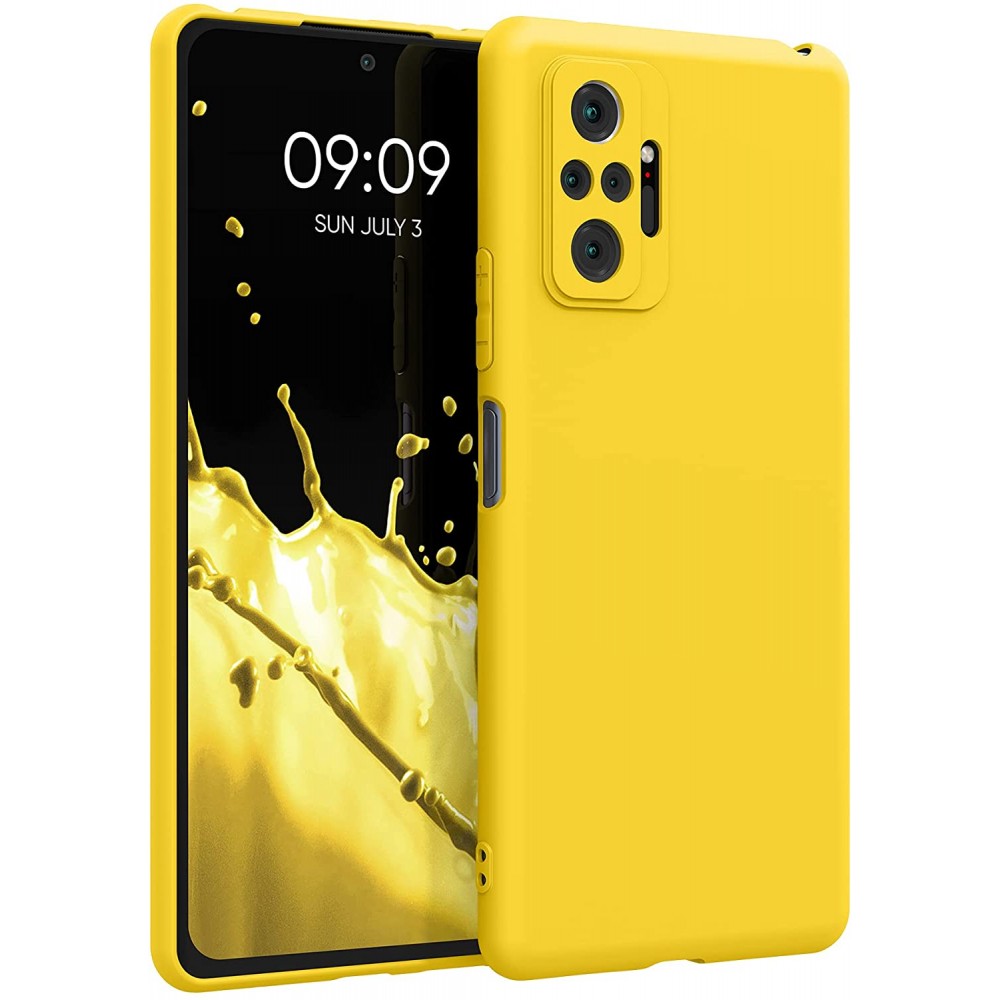 Θήκη Σιλικόνης Slim Fit Για Xiaomi Redmi Note 10 4G / Note 10s –Κίτρινο Θήκες Smartphone