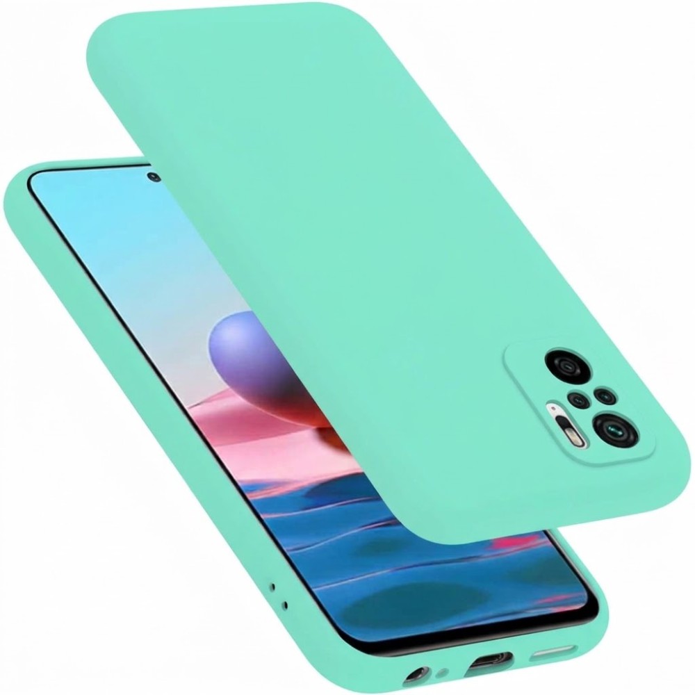 Θήκη Σιλικόνης Slim Fit Για Xiaomi Redmi Note 10 4G / Note 10s –Τιρκουάζ Θήκες Smartphone