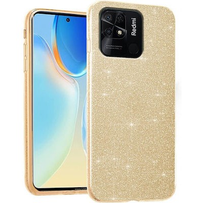Θήκη Xiaomi Redmi 12C / Redmi 11A Glitter Shine Cover Hard -Χρυσό