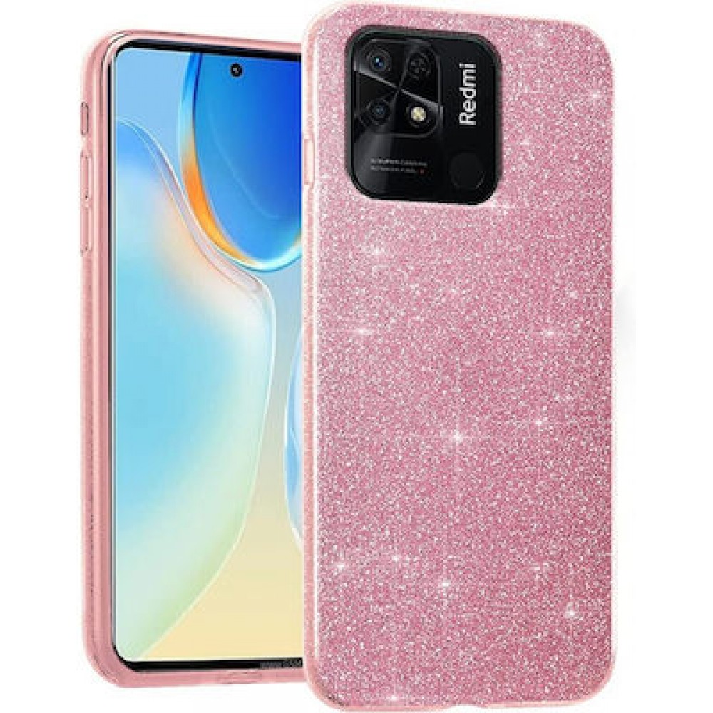 Θήκη Xiaomi Redmi 12C / Redmi 11A Glitter Shine Cover Hard -Ροζ Θήκες Xiaomi Redmi 12C / Redmi 11A