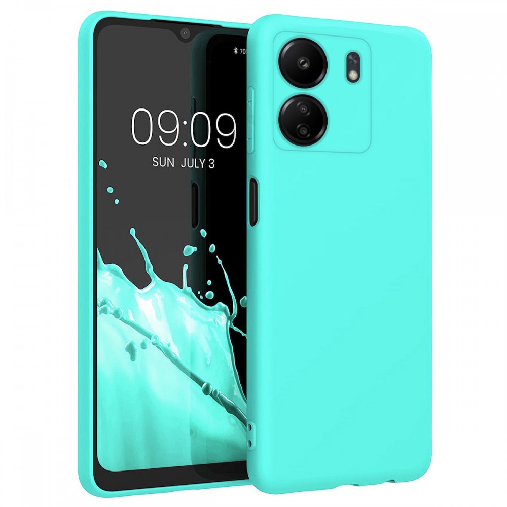 Θήκη Σιλικόνης Για Xiaomi Redmi 13C 4G & 5G / Poco C65 Soft Case 2.0mm –Τιρκουάζ Θήκες Smartphone